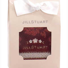 ジルスチュアート ポンポネ タオルハンカチ 58-3229090R レッド