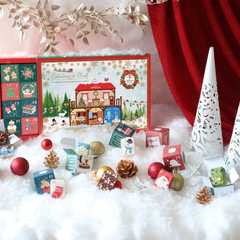 【クリスマス限定】クリスマスカレンダー キューブラスク24個入り