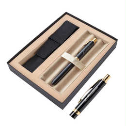 Parker ボールペン 3本セット ゴールド ケース付き Anny名入れギフト PARKER SONNET 名入れ ボールペン & 本革ペン