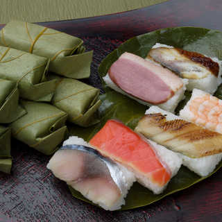 創業文久元年1861年「平宗」冷凍 柿の葉ずし詰合せ（計6種15個)