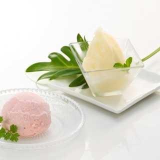 新潟ル レクチエシャーベット&越後姫アイスクリーム詰合せ