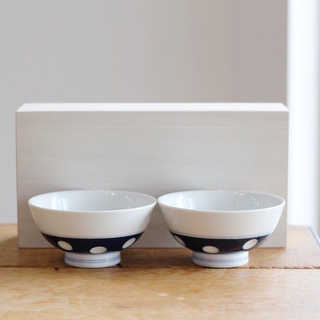 吉田水玉 ペアご飯茶碗