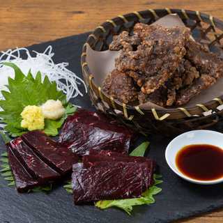 宮城 「木の屋石巻水産」 鯨 竜田揚げ&赤肉刺身用セット(鯨竜田揚げ500g×2 ミンク鯨赤肉1級200g×5)