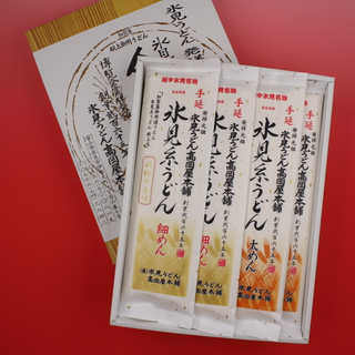 元祖氷見うどん高岡屋本舗、手延べ氷見糸うどんセット