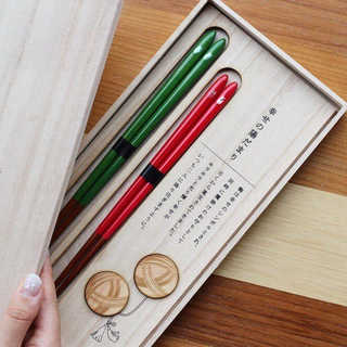 幸せの陽だまり夫婦箸セット(桐箱入り)