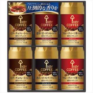 キーコーヒー レギュラーコーヒー 挽きたての香りギフト 4種6個セット