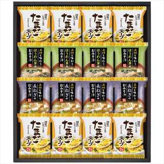 フリーズドライ 具材を味わうおみそ汁&たまごスープ 16点セット