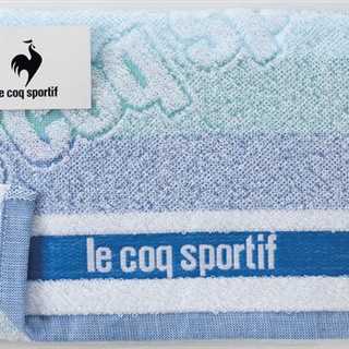 le coq sportif ルコック ビッグロゴ スポーツタオル ブルー