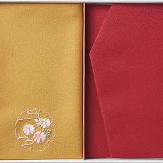 洛北 刺繍入り金封包み&金封ふくさ 赤