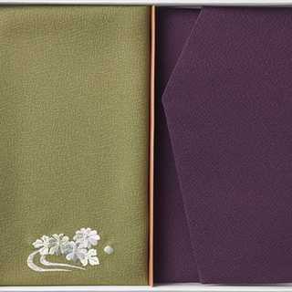 洛北 刺繍入り金封包み&金封ふくさ 紫