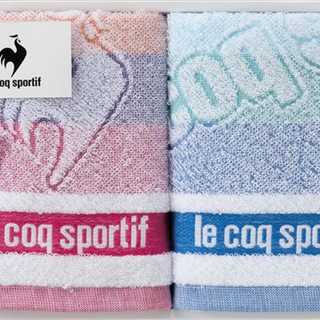 le coq sportif ルコック ビッグロゴ フェイスタオル2P