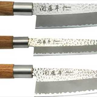 関藤平 classic 鎚起包丁3本組みセット(刺身・三徳・出刃)