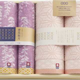 今治いろどり 春花秋月 愛媛今治 バスタオル3P&フェイスタオル