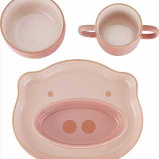 ストウブ ベビー&キッズ テーブルウェア キッズセット 4pcs ピンク