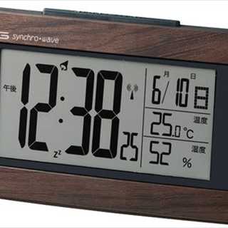 マグ 電波目覚まし時計 ウッドライン