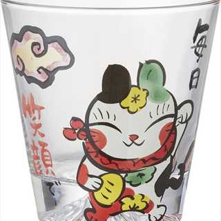 夕立窯 富士山 感謝 グラス(木箱入) 三吉