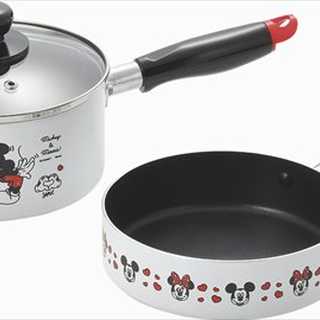 ミッキー&ミニー ソースパン16cm&フライパン16cm
