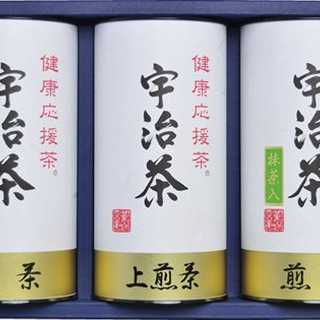 宇治茶詰合せ(健康応援茶) 抹茶入煎茶(100g)×2、上煎茶(100g)×1
