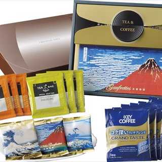 東京風月堂 ゴーフレット12枚・紅茶6pc・ドリップコーヒー6pc セット