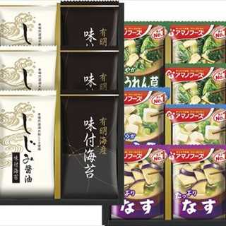 アマノフリーズドライみそ汁&有明海産味付海苔セット NT-F