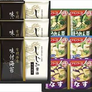 アマノフリーズドライみそ汁&有明海産味付海苔セット NT-H