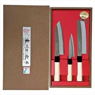 飛騨・美濃すぐれもの 鋼和包丁3点セット HG3303