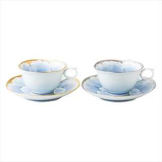 有田焼 プラチナ牡丹 コーヒー碗皿ペア 56042
