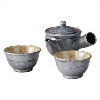 信楽焼 Sumi-iro ふたり茶器 Sum-3