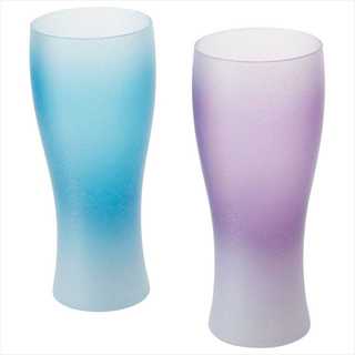 紀州塗 ぬりもんde Verre クールグラデーション あじわいビアグラスペア 0770078