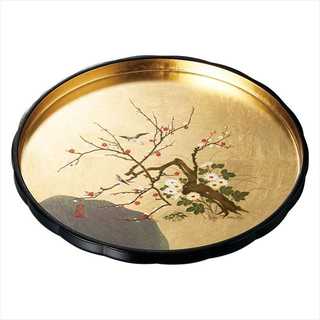 金銀箔工芸 葉音むすび 10.0花型丸盆