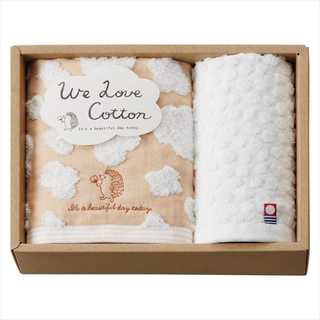 WE LOVE COTTON フェイス1P・ハンドタオル1P WL8315