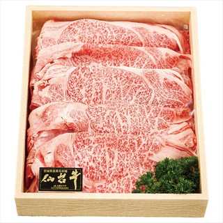 宮城県産 仙台牛肩ロースすき焼き 550g