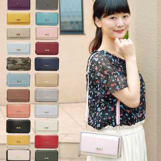 リボンポイントお財布ショルダーバッグ