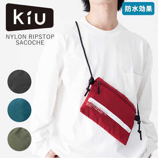 kiu キウ| ナイロン リップトップ サコッシュ