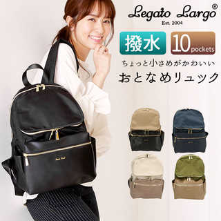 Legato Largo|撥水高密度ナイロン 10ポケットリュック LH-P0061