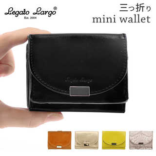 Legato Largo｜アンティークミラーPU 三つ折りミニ財布 LJ-F1683