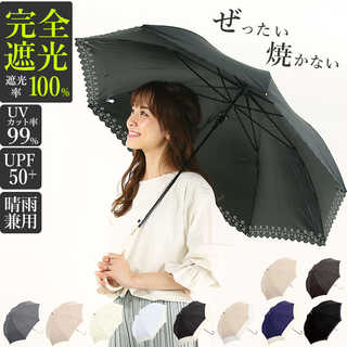 Parasol 完全遮光 大きめ ジャンプ傘 58cm