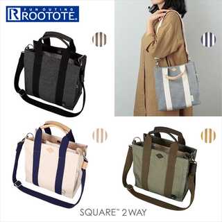 ROOTOTE SN.スクエア2way.コットンテンジク-D