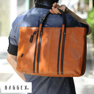 ビジネスバッグ メンズ 通勤 B4 ブリーフケース3層 BAGGEX VINTAGE カジュアル 肩掛け ショルダー