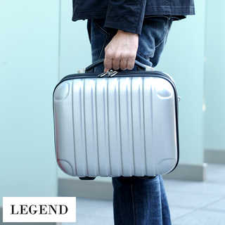 アタッシュケース 軽量 鍵付き ポリカーボネイト LEGEND ABS ミニトランク  A4 丈夫 2way 軽い 出張 旅行 黒