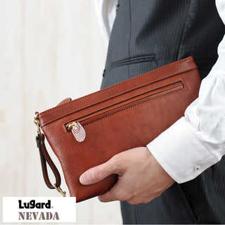 青木鞄 Lugard 本革セカンドバッグ メンズ 日本製 レザー