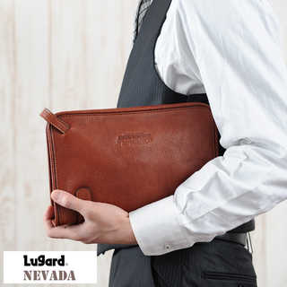 青木鞄 Lugard 本革セカンドバッグ メンズ 日本製 レザー