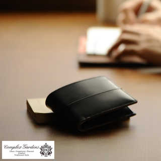 青木鞄 二つ折り財布 メンズ 本革 小銭入れあり 枯淡 COMPLEX GARDENS