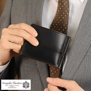 メンズ マネークリップ 青木鞄 本革 二つ折り財布 レザー 枯淡 COMPLEX GARDENS