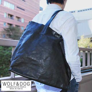 トートバッグ 本革 メンズ レザー ホワイトホース WOLF&DOG 大きめ A4  馬革 大容量 日本製