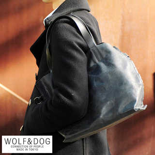WOLF&DOG 馬革トートバッグ メンズ 本革 B5 2way 日本製