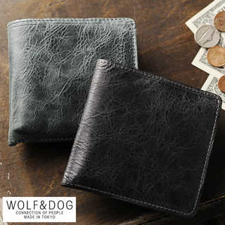 WOLF＆DOG 二つ折り財布 小銭入れあり ホワイトホース