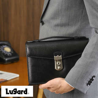 青木鞄 Lugard 鍵付きセカンドバッグ BALBOS ブラック