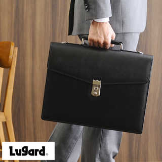 青木鞄 Lugard 鍵付き2層ブリーフケース A4ファイル対応 BALBOS ブラック