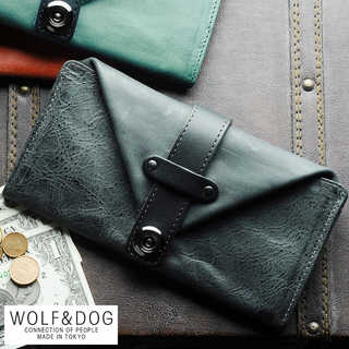WOLF＆DOG 大容量 長財布 ギャルソン ホワイトホース